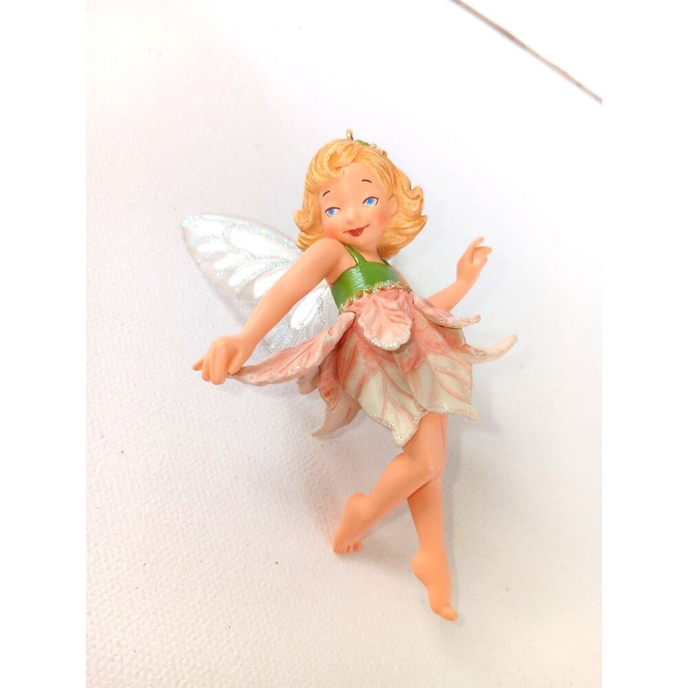 Hallmark 2007 Fairy Messengers Pink Poinsettia Fairy Limited Ornament NO BOX
